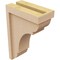 Ekena Millwork 4"W x 8"D x 12"H Classic Bryant Rough Cedar Woodgrain TimberThane Corbel, Primed Tan CORUR04X08X12BRYRCPR - alternate 6